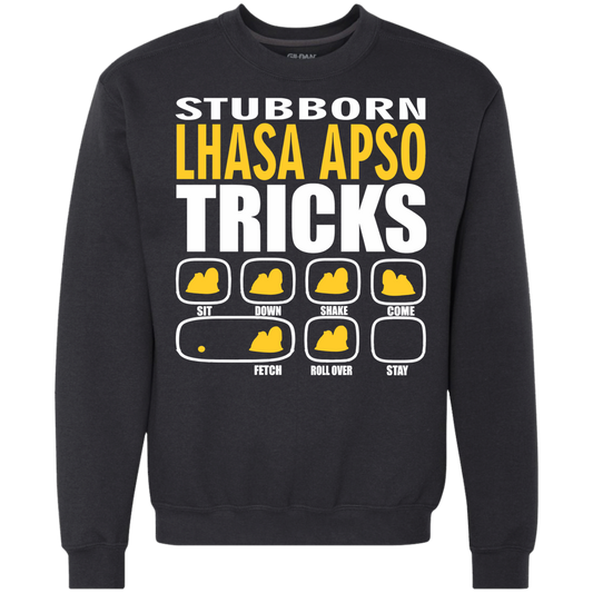 Stubborn Lhasa Apso Tricks Sweatshirt