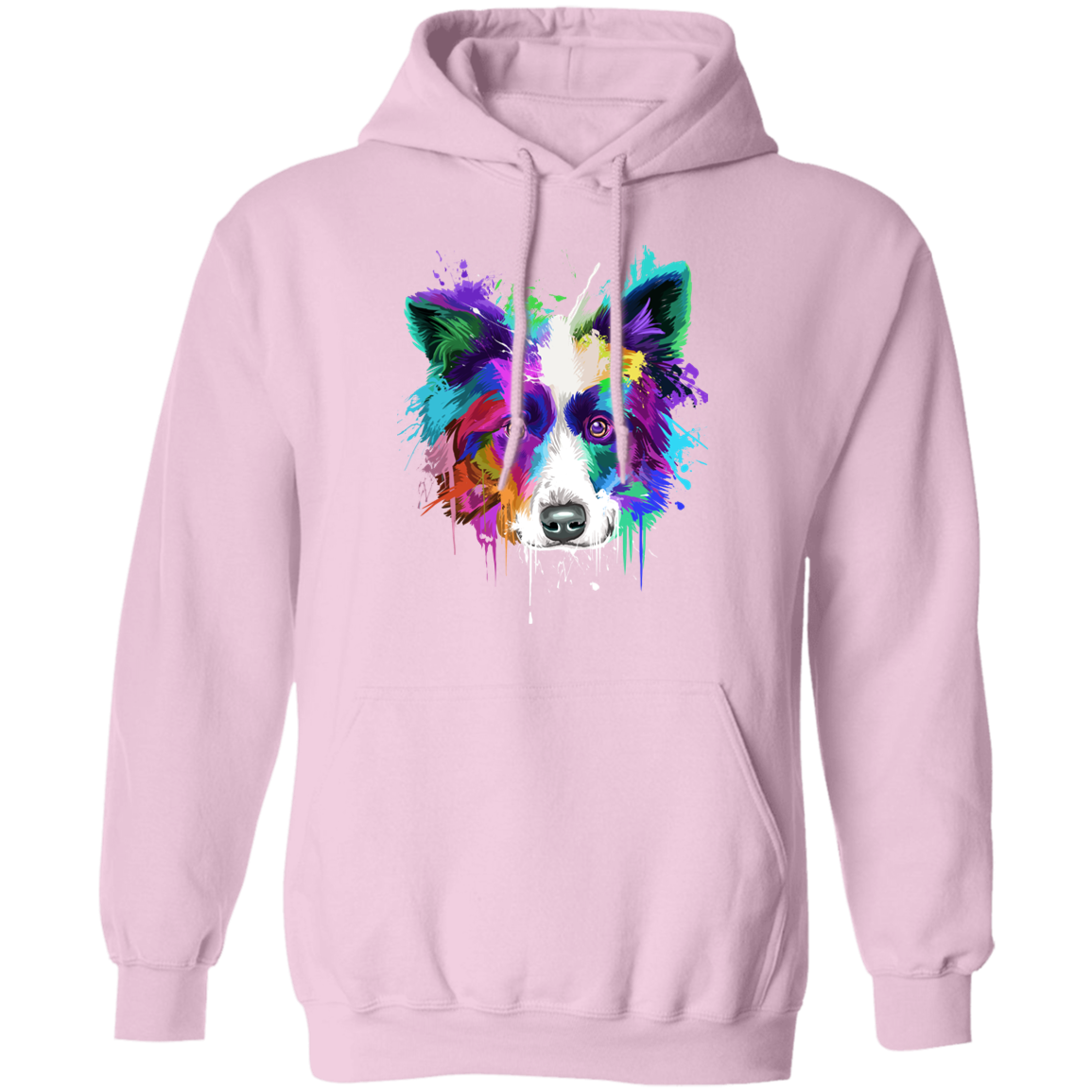 Border collie Splash Pullover Hoodie