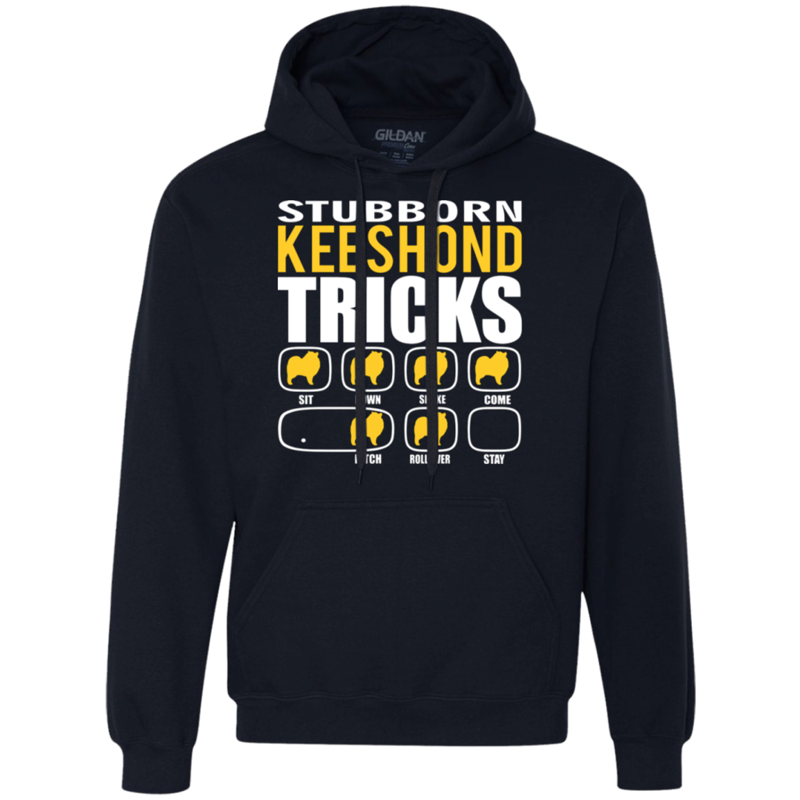 Stubborn Keeshond  Tricks Hoodie