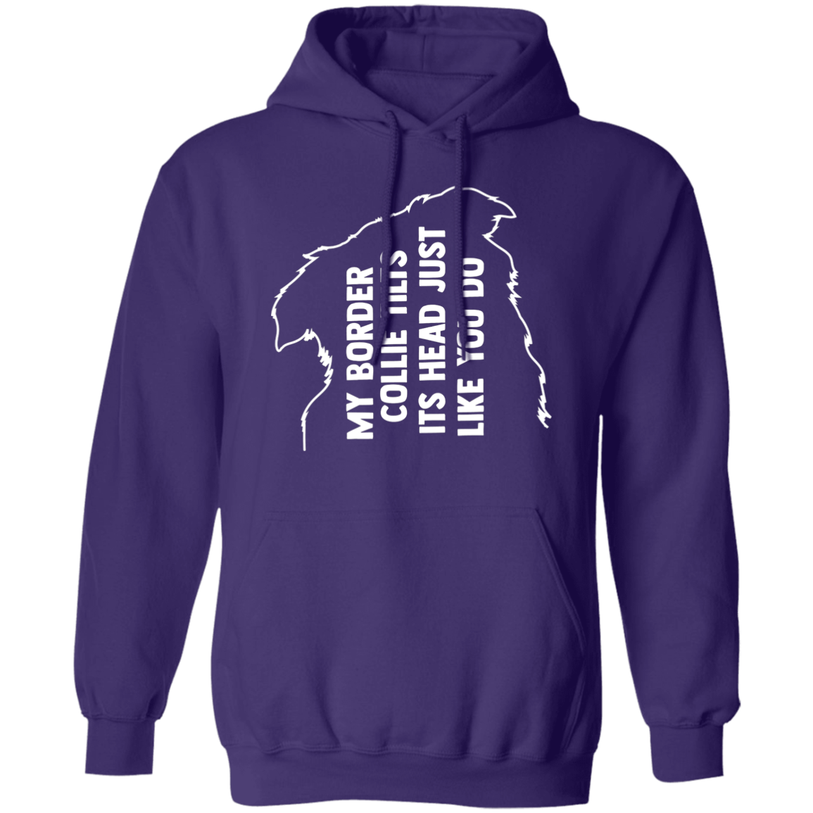Border Collie Tilt Pullover Hoodie