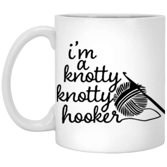Knotty Knotty 11 oz. White Mug