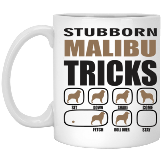 Malibu Aussie 11 oz. White Mug