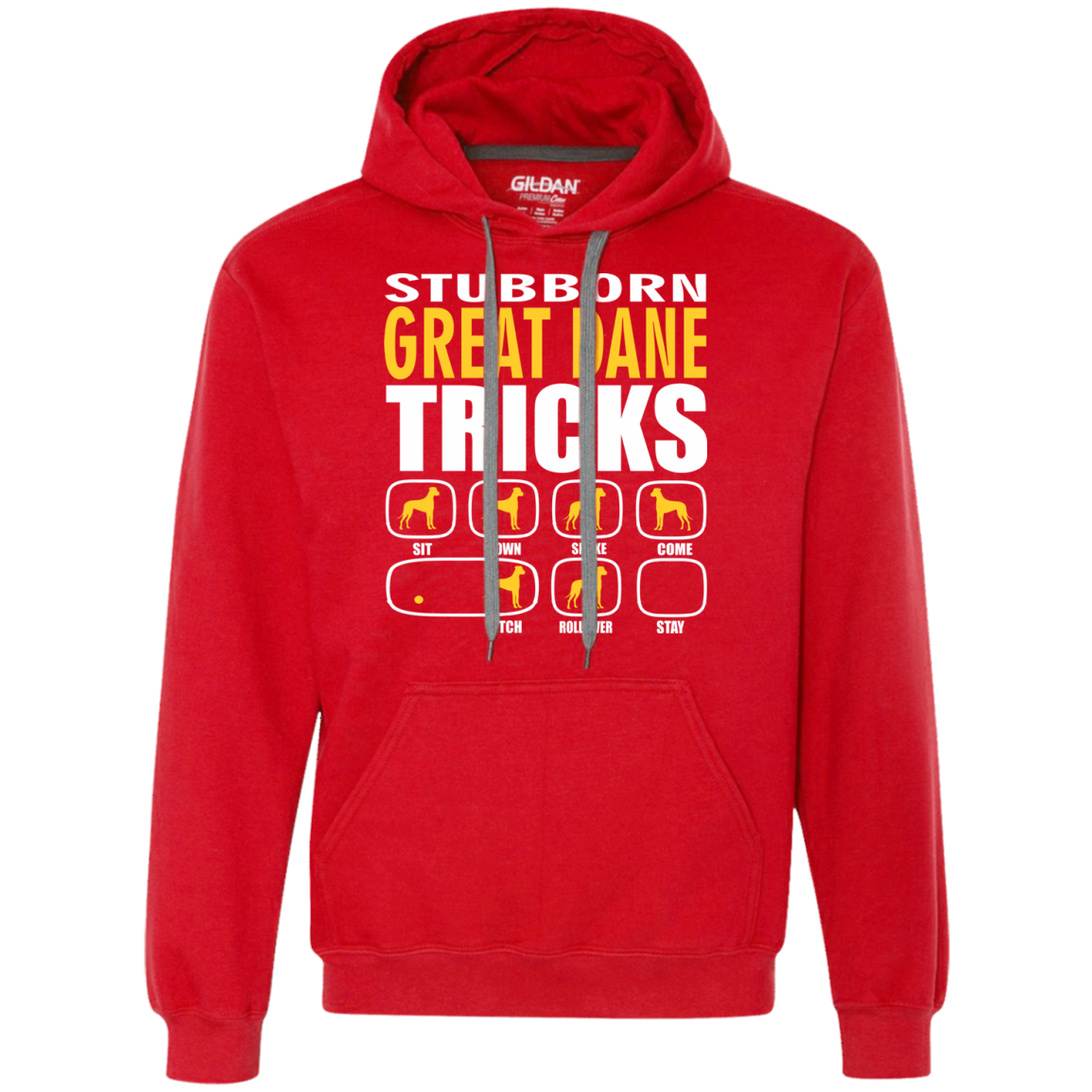 Stubborn Great Dane Tricks Unisex Hoodie