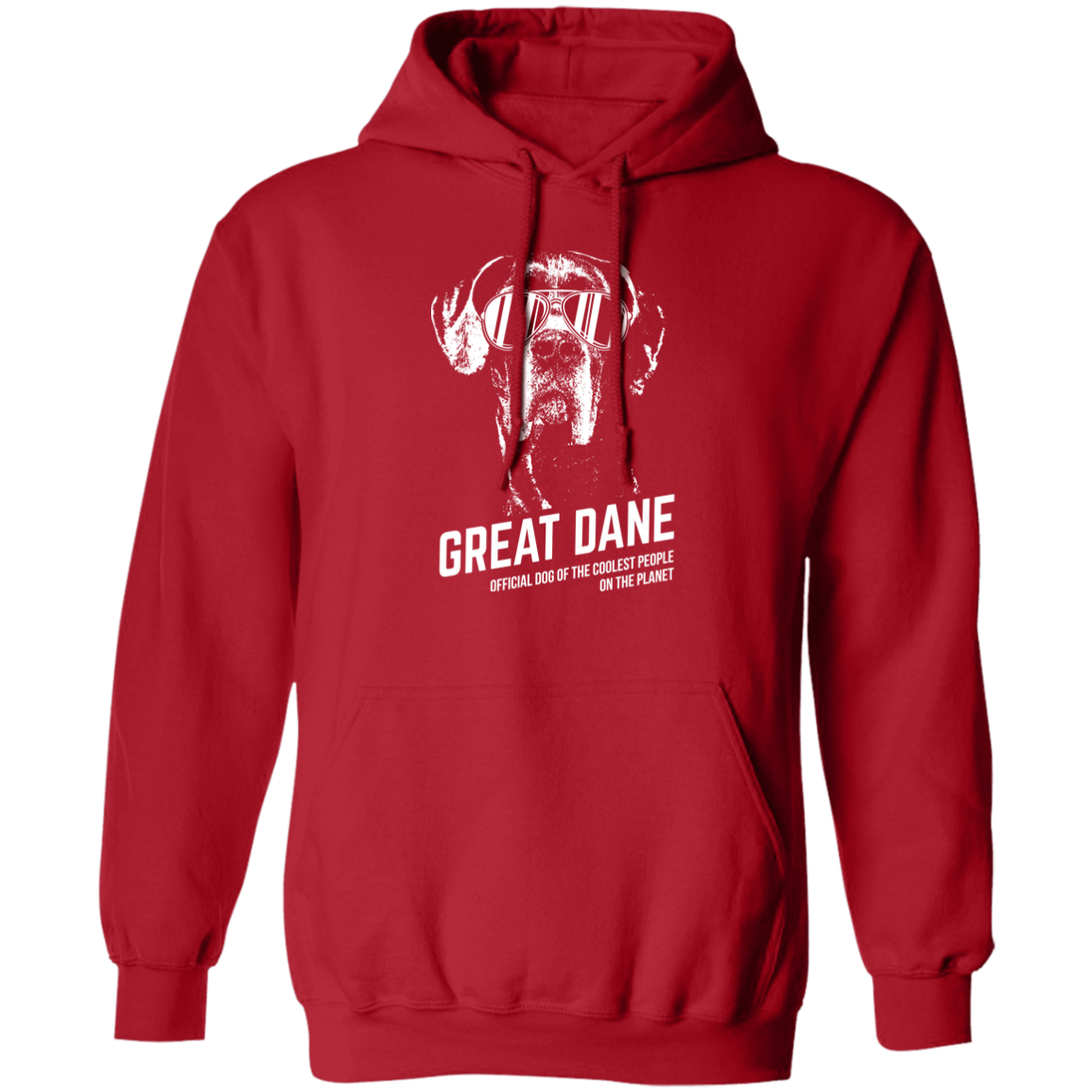 Great Dane Coolest Dog Pullover Hoodie