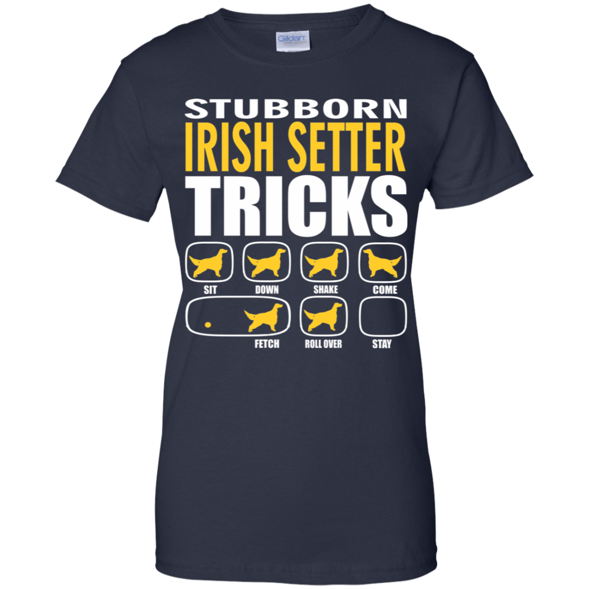 Stubborn Irish Setter Tricks Ladies' T-Shirt
