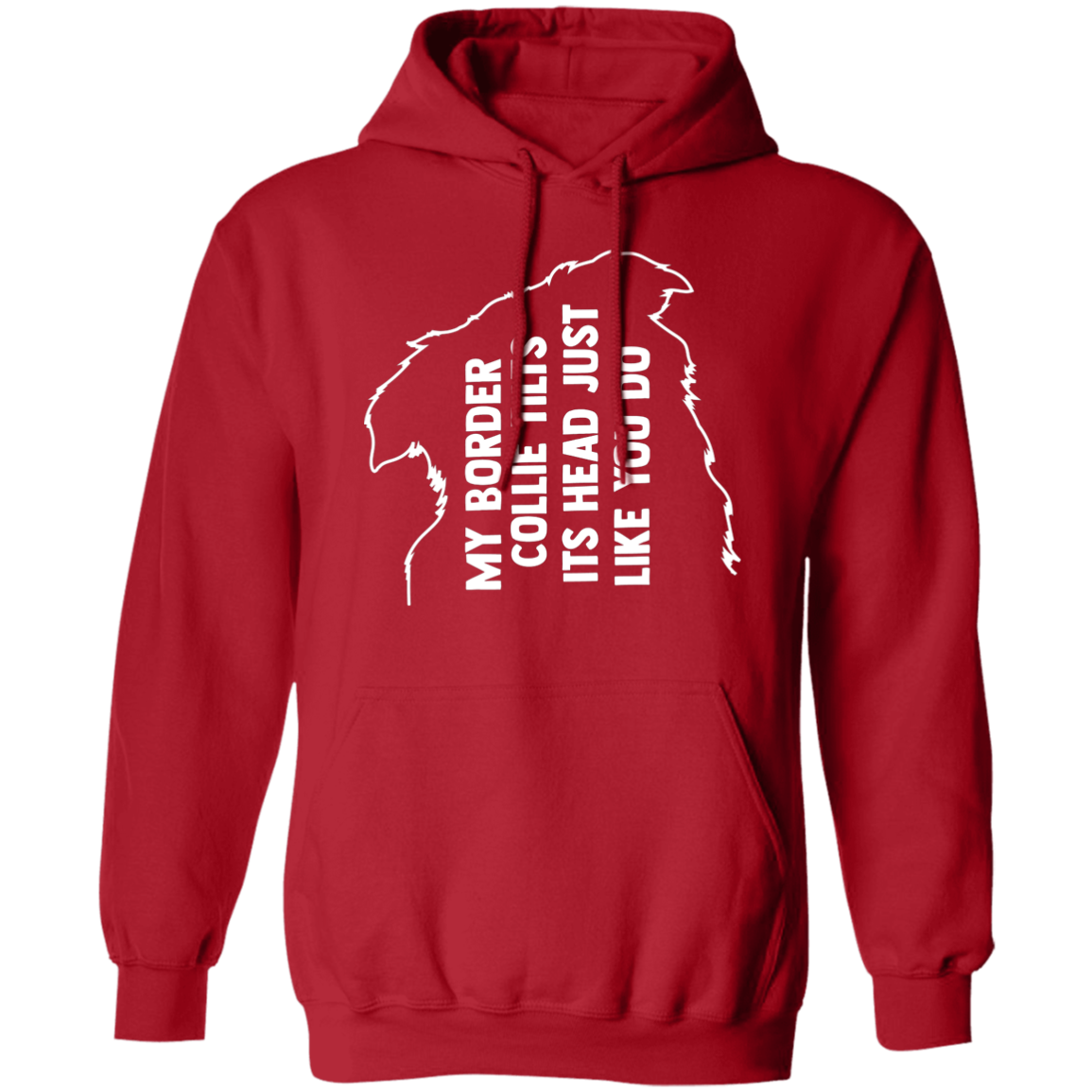 Border Collie Tilt Pullover Hoodie