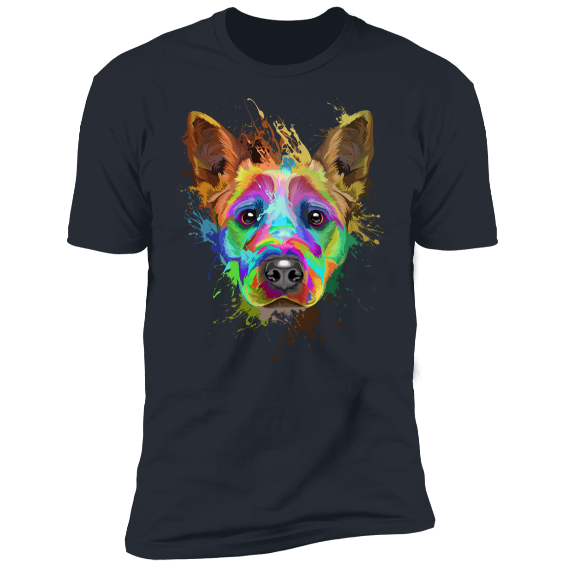Cattle dog splash art