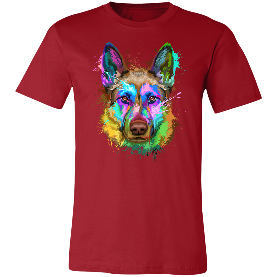 German Shepherd Splash Art Custom Cat