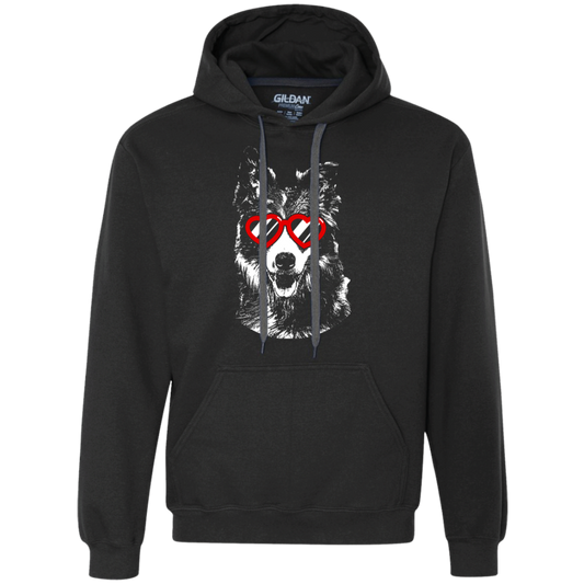 Sharing the love Border Collie Unisex Hoodie