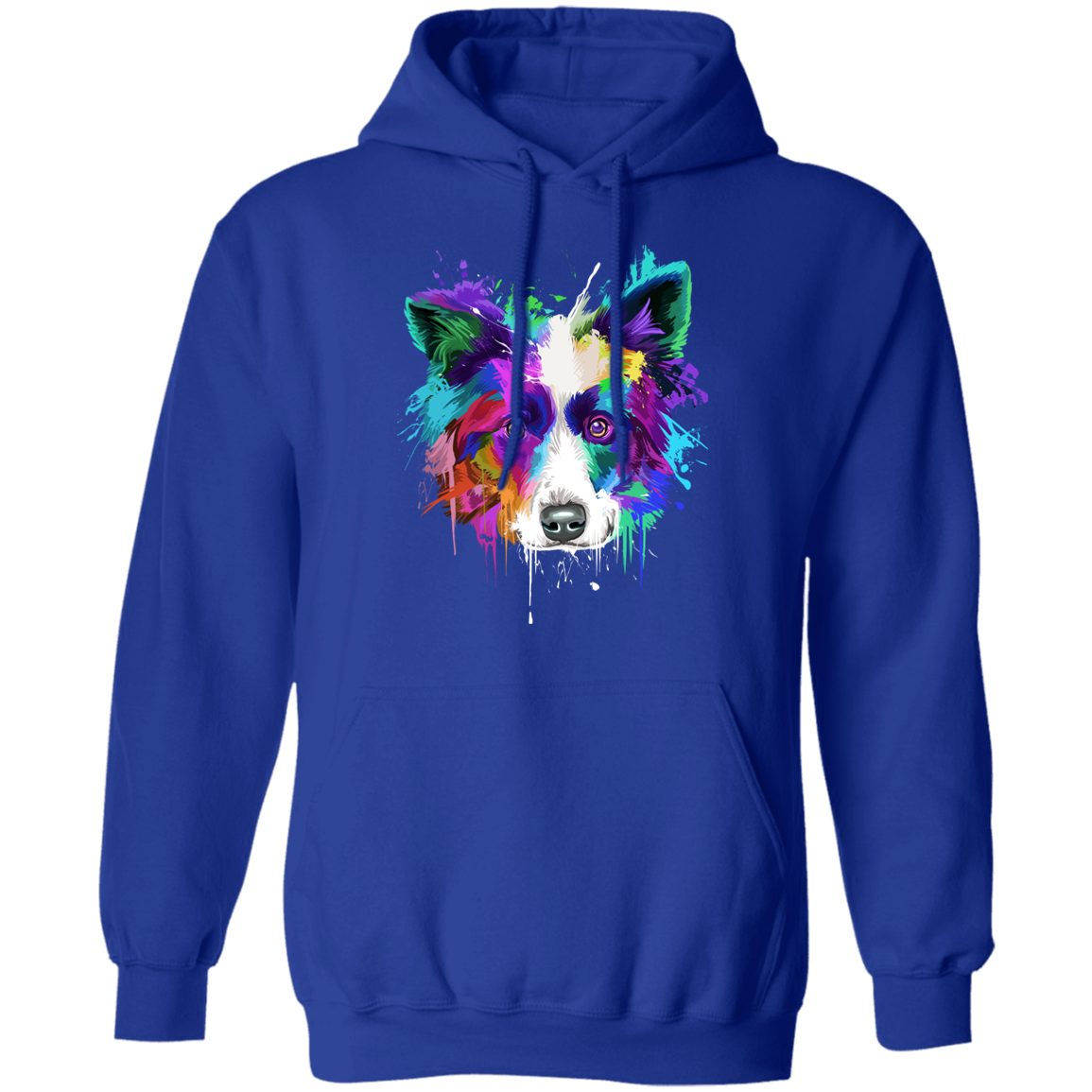 Border collie Splash Pullover Hoodie