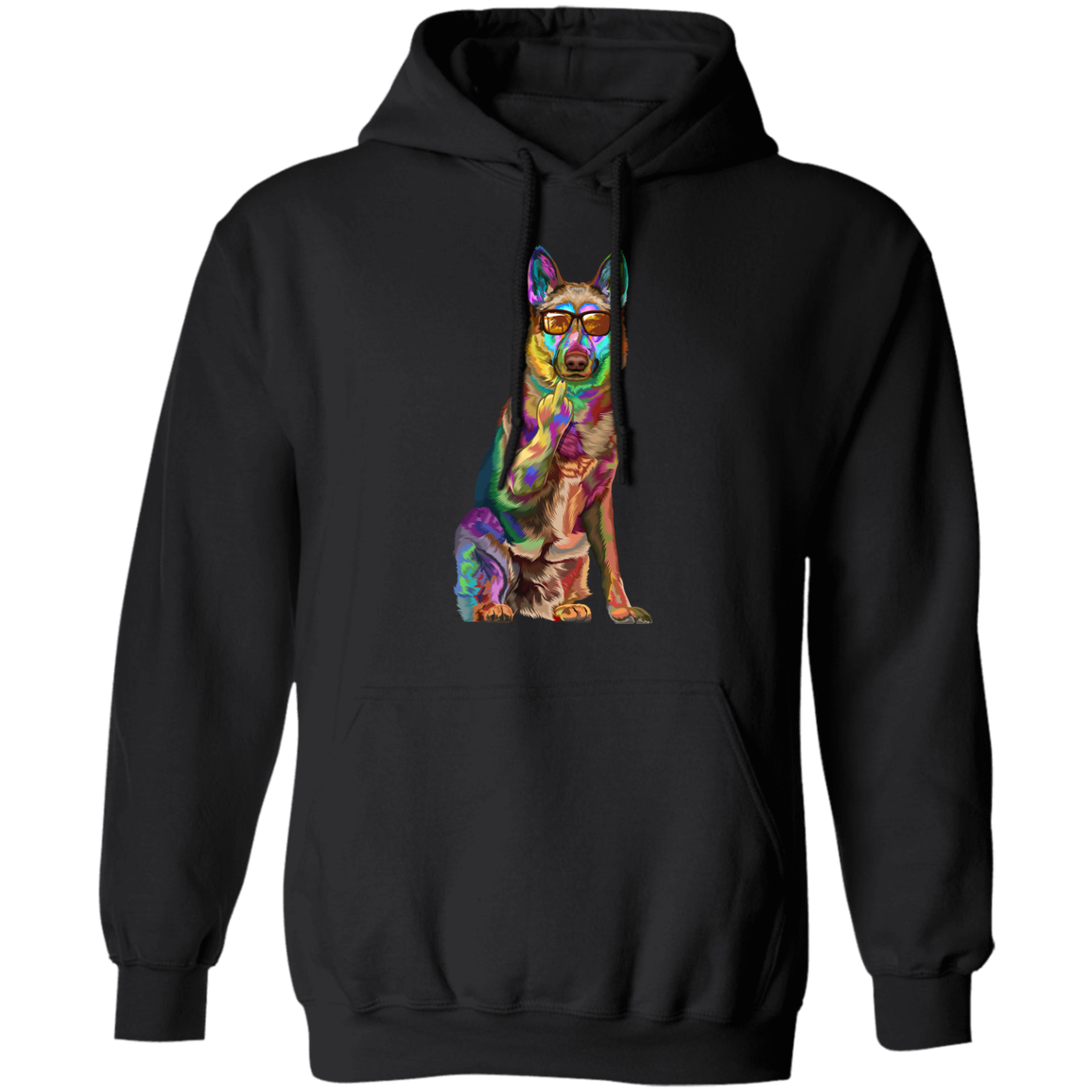 German Shepherd Middle Finger Pullover Hoodie