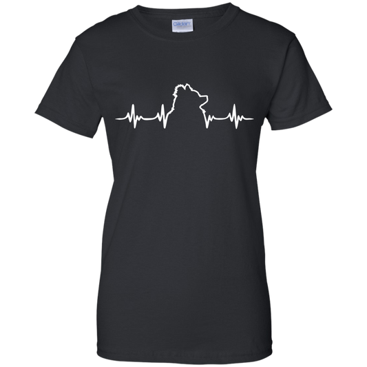 Pomeranian Heartbeat Ladies' T-Shirt