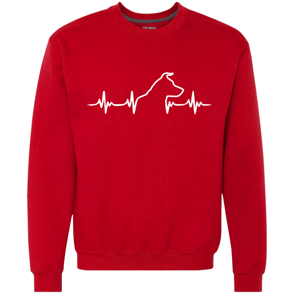 Jack russell heartbeat Sweatshirt