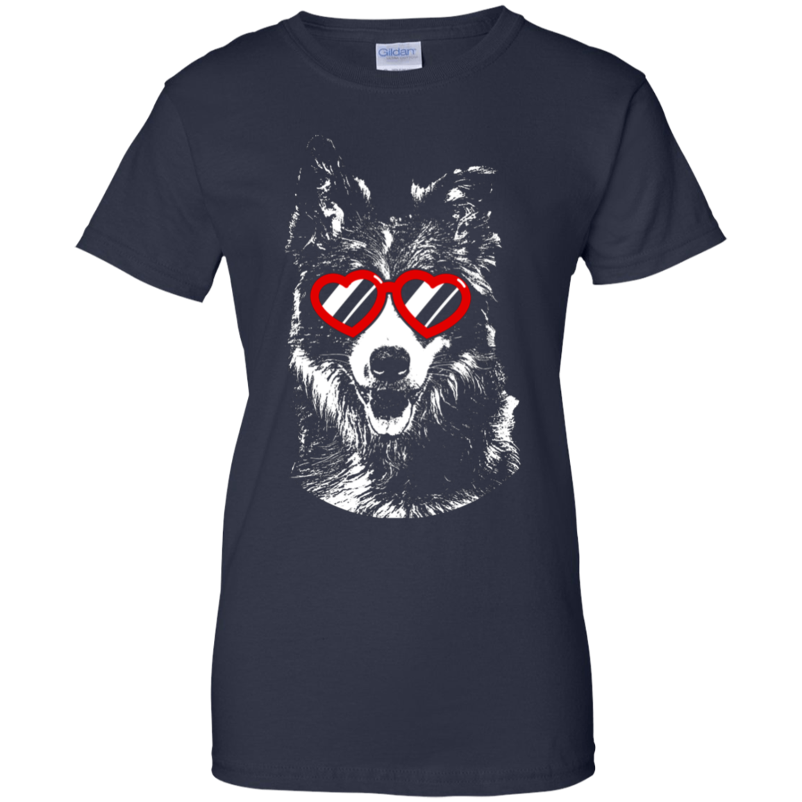 Sharing the love Border Collie Ladies' T-Shirt