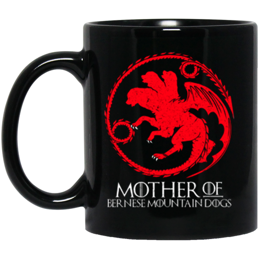 Mother Of Bernese Mountain Dogs Black Mug