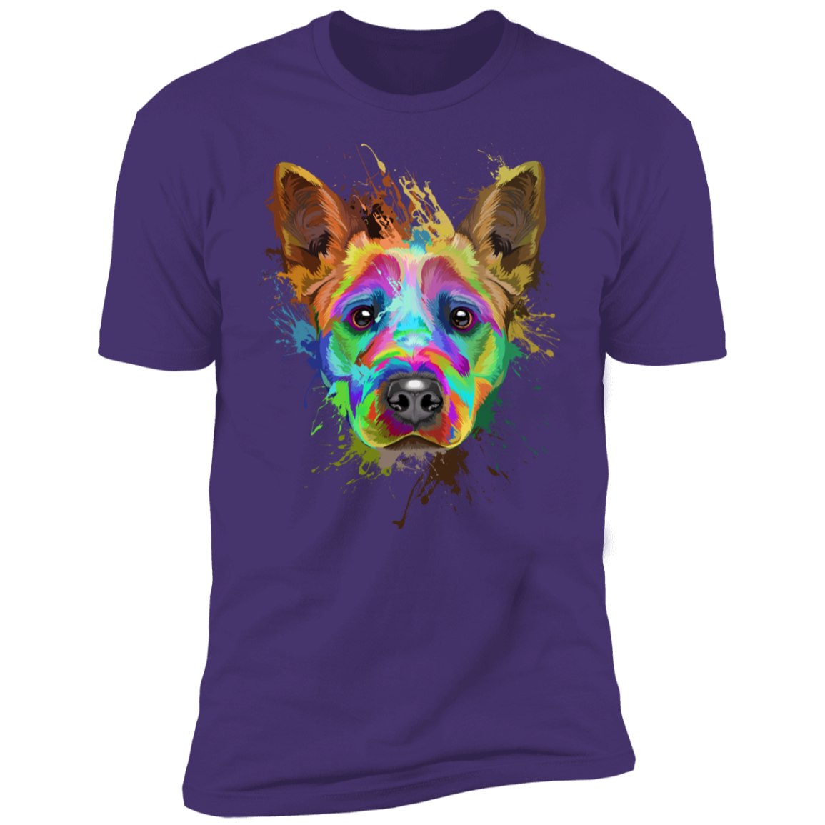 Cattle dog splash art