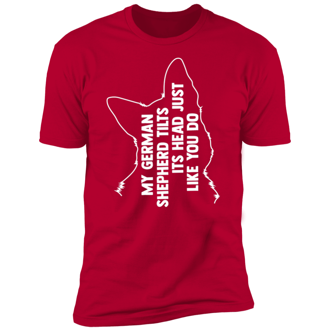 German Shepherd Tilt Head T-Shirt