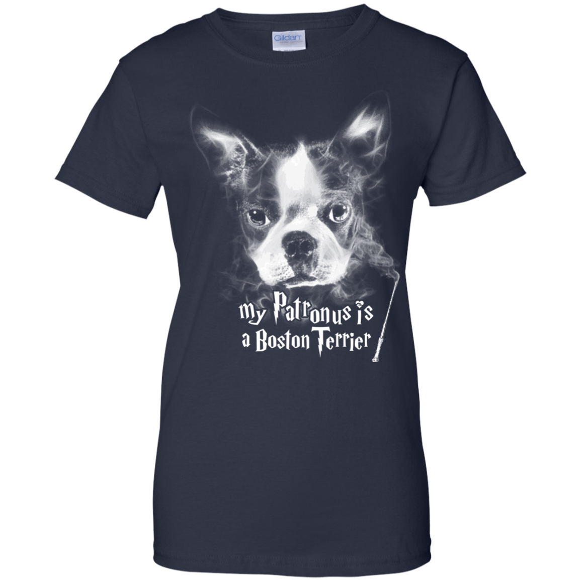 Boston Terrier Patronus Ladies' T-Shirt