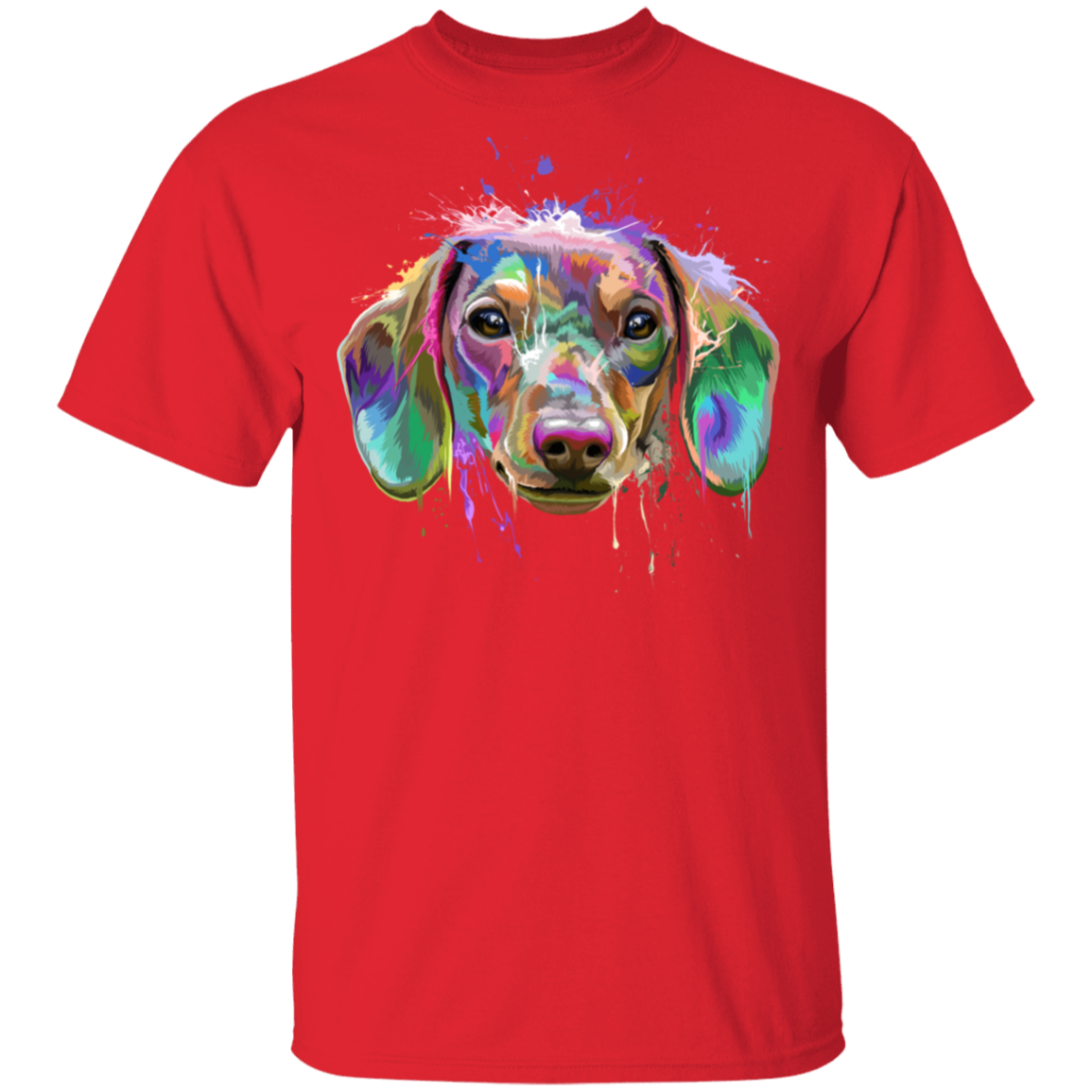 Dachshund Splash Custom Cat