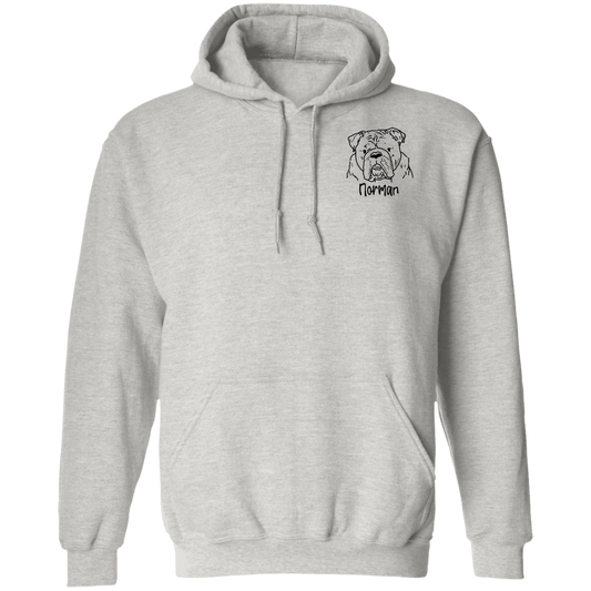 Norman The Bulldog Pullover Hoodie