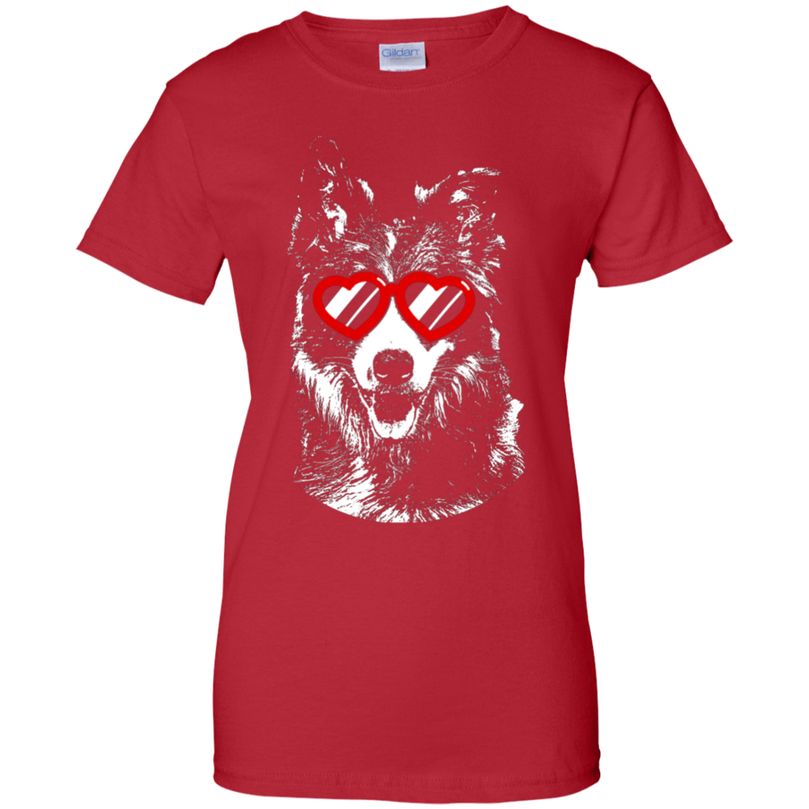 Sharing the love Border Collie Ladies' T-Shirt