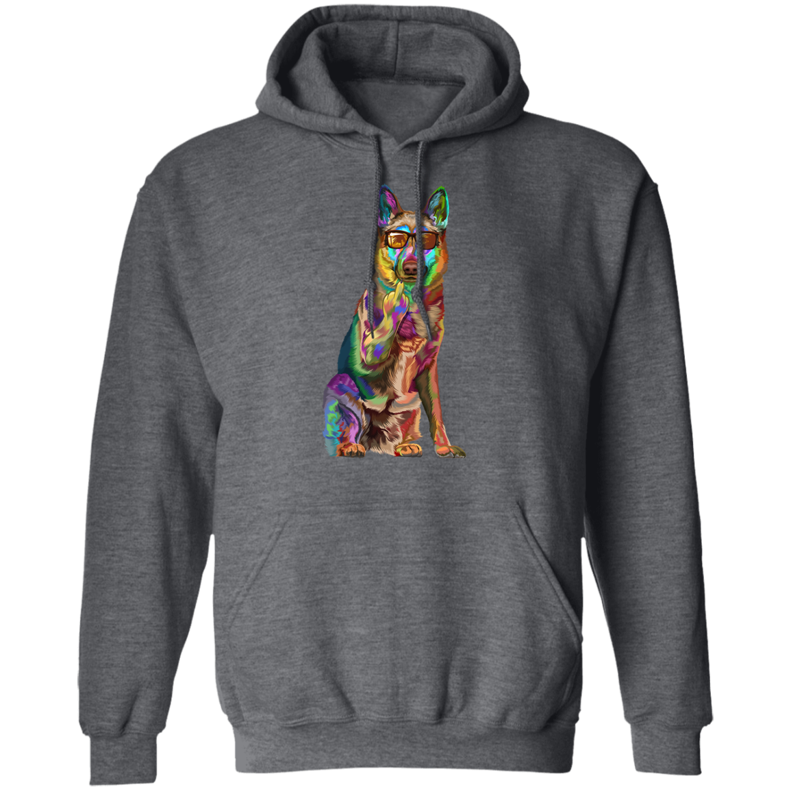 German Shepherd Middle Finger Pullover Hoodie
