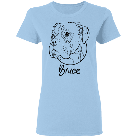 Size chart Ladies' 5.3 oz. T-Shirt