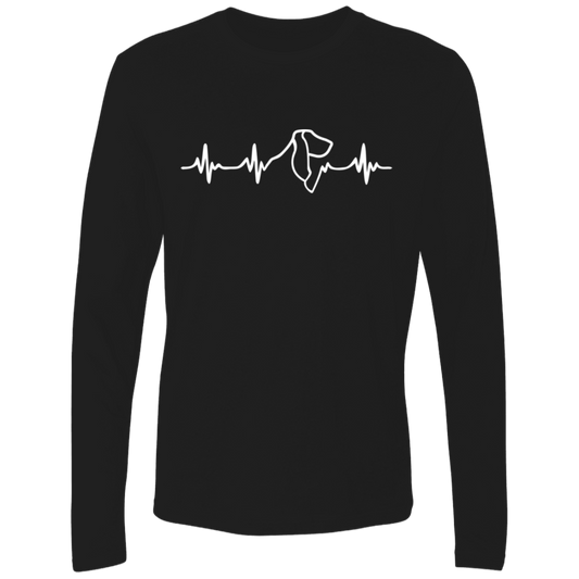 Basset Hound Heartbeat Long Sleeve T shirt