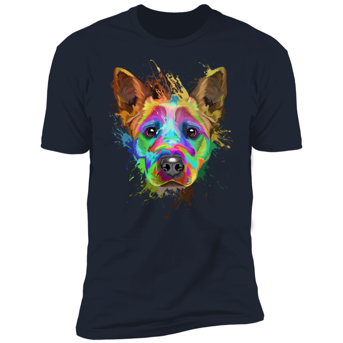 Cattle dog splash art