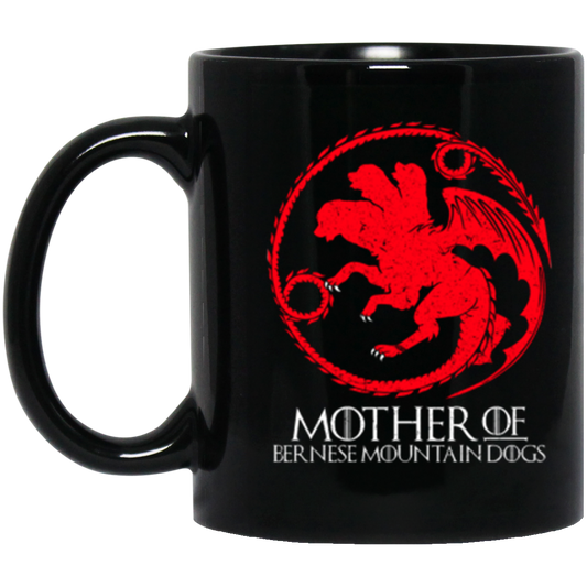 Mother Of Bernese Mountain Dogs Black Mug