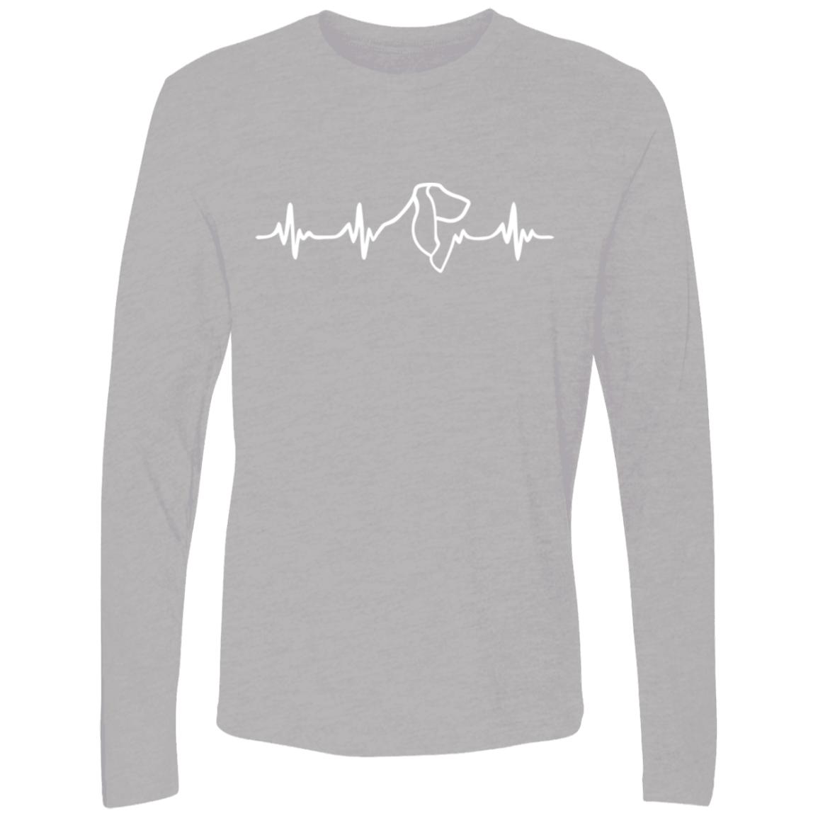 Basset Hound Heartbeat Long Sleeve T shirt