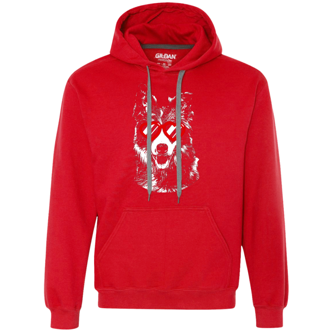 Sharing the love Border Collie Unisex Hoodie