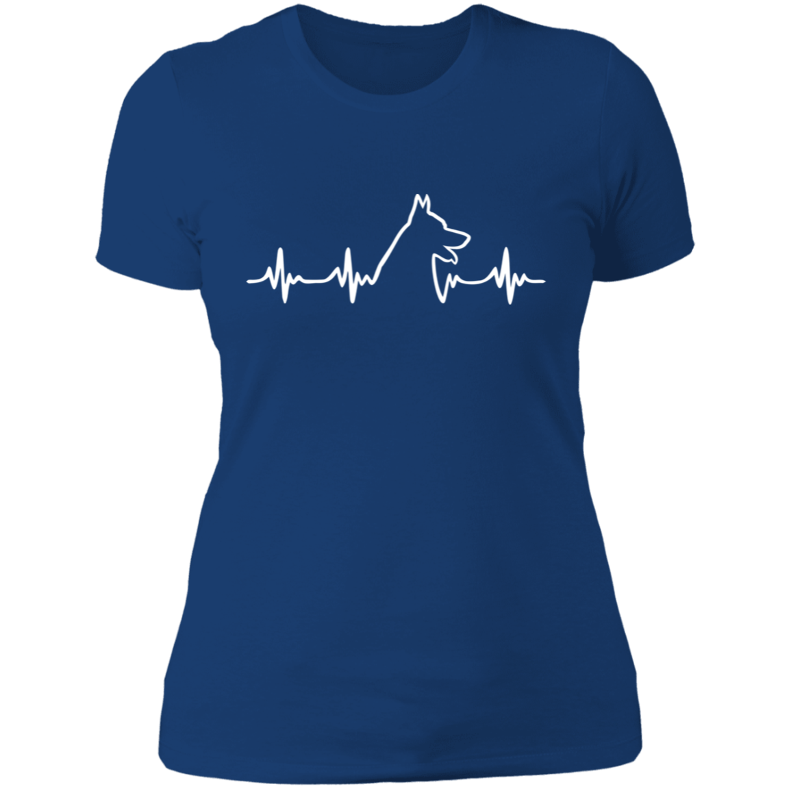German Shepherd Heartbeat Ladies' T-Shirt