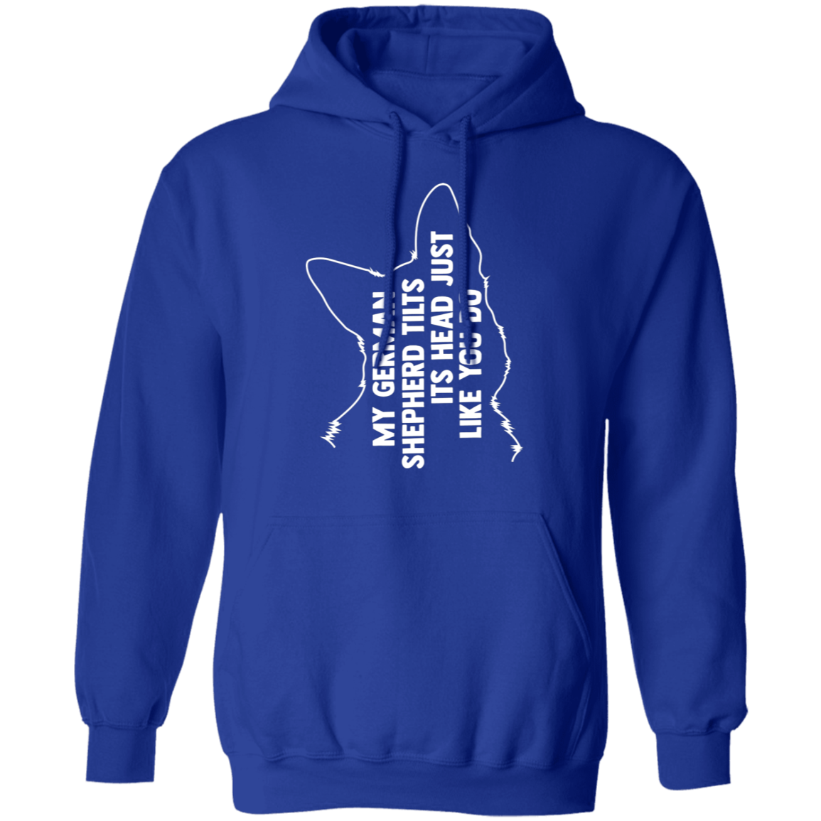 German Shepherd Tilt Head Hoodie