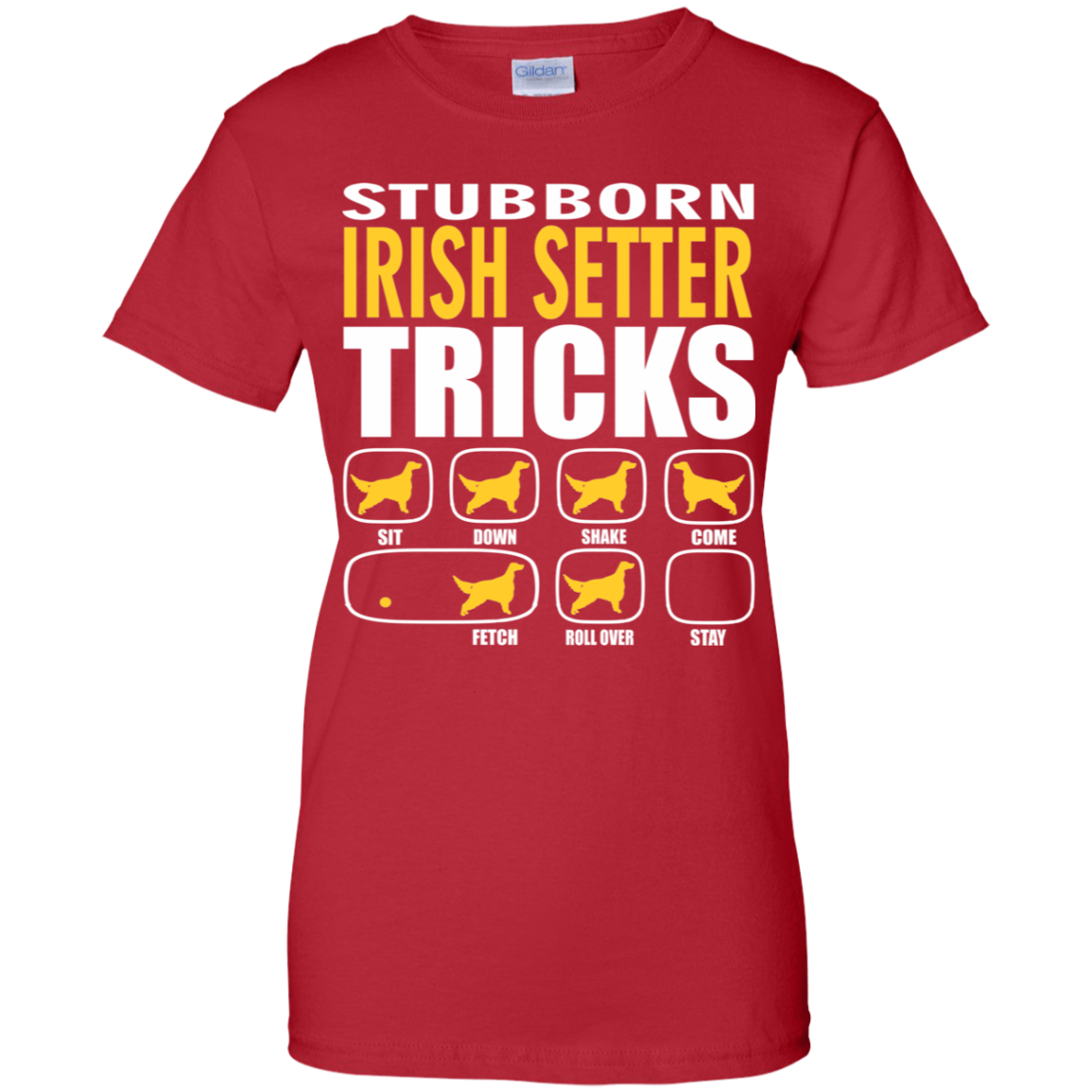 Stubborn Irish Setter Tricks Ladies' T-Shirt