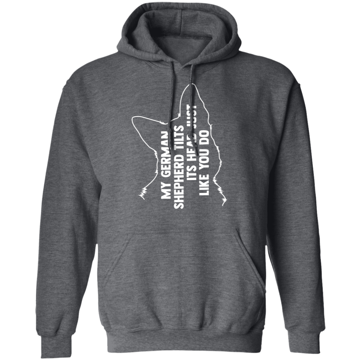 German Shepherd Tilt Head Hoodie