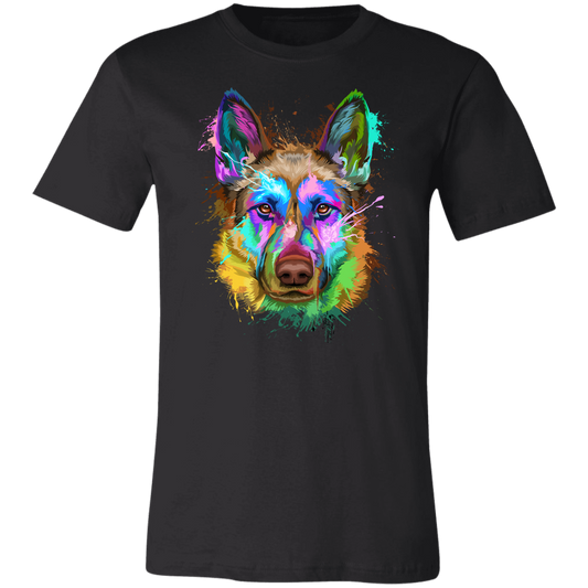 German Shepherd Splash Art Custom Cat