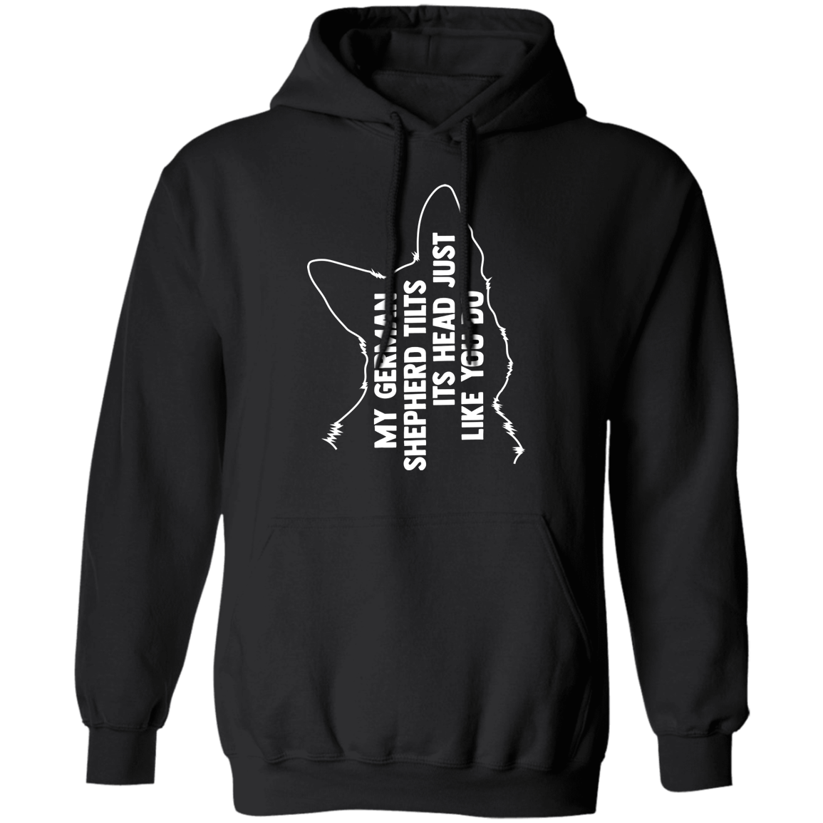 German Shepherd Tilt Pullover Hoodie