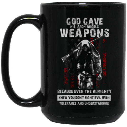God Gave 15 oz. Black Mug