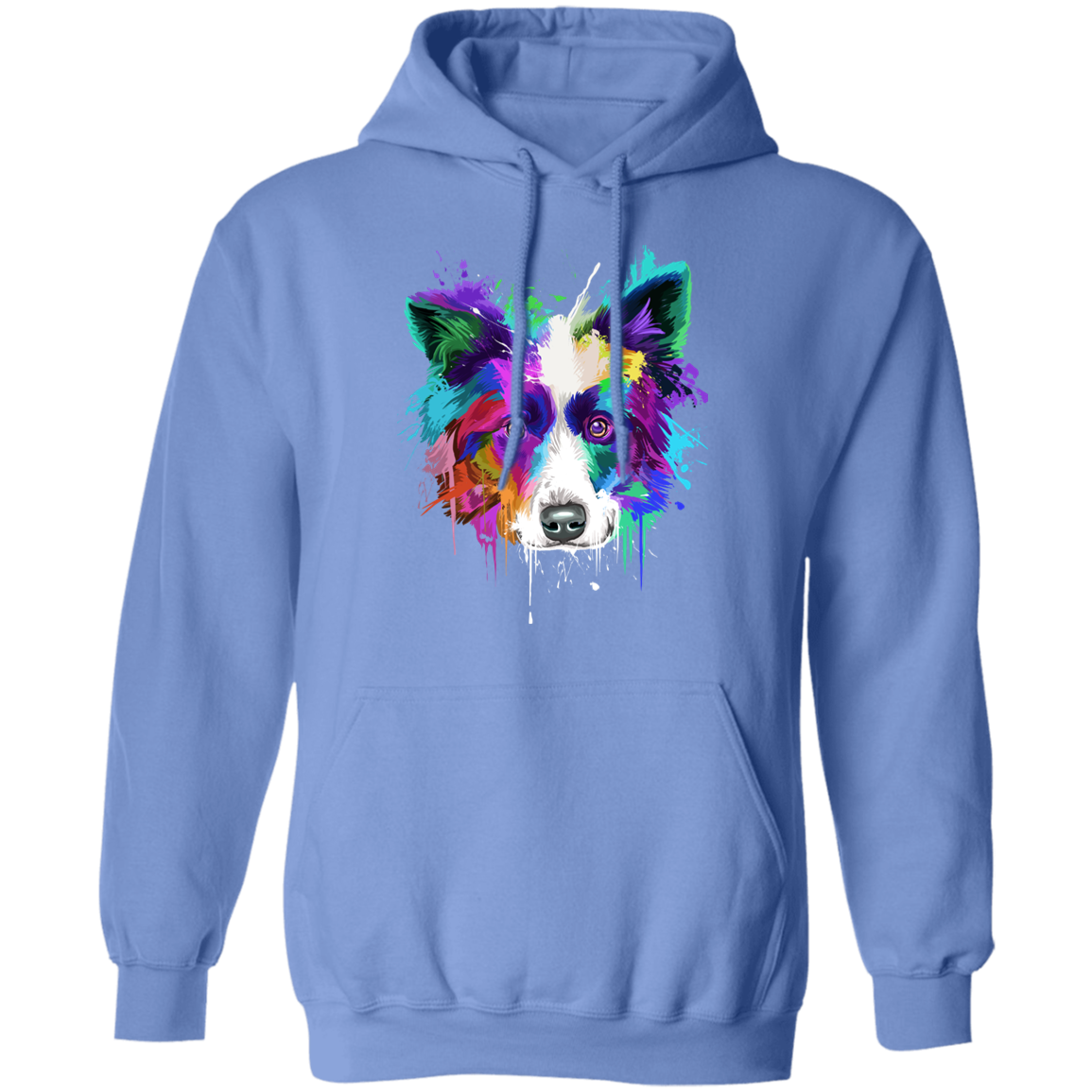 Border collie Splash Pullover Hoodie