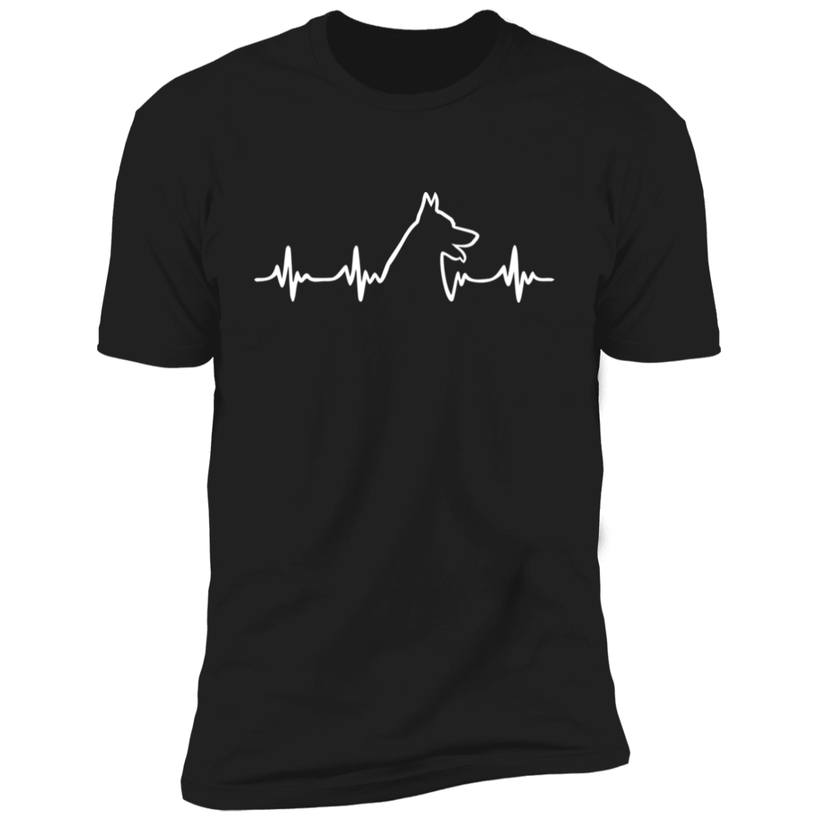 German Shepherd Heartbeat Short Sleeve T-Shirt