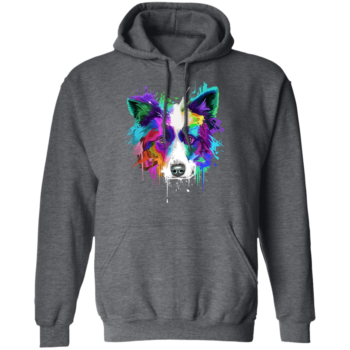 Border collie Splash Pullover Hoodie