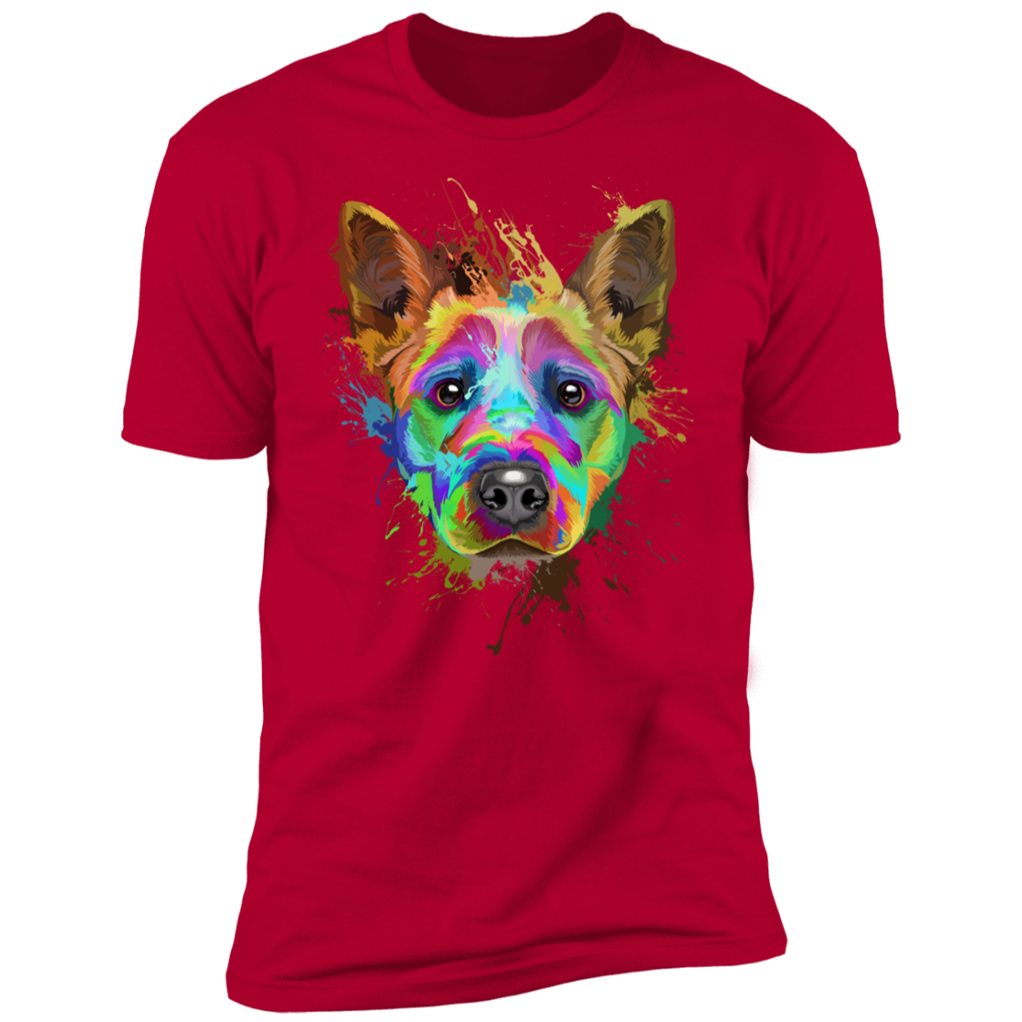 Cattle dog splash art