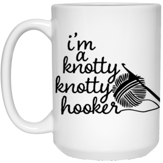 Knotty Knotty 15 oz. White Mug