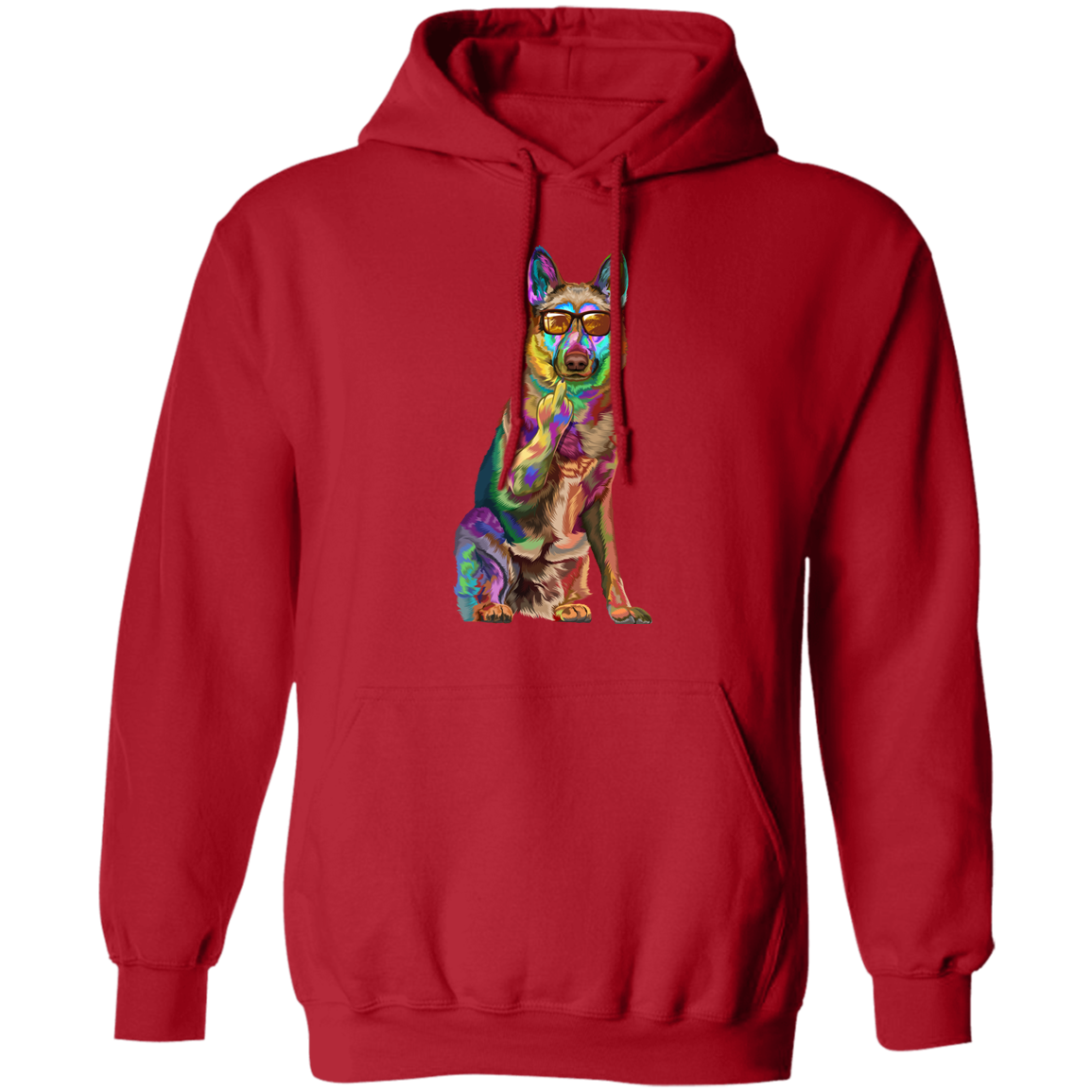 German Shepherd Middle Finger Pullover Hoodie