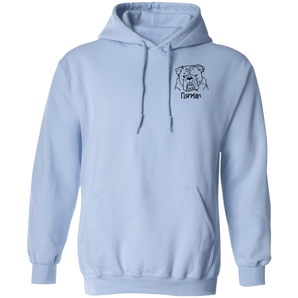 Norman The Bulldog Pullover Hoodie