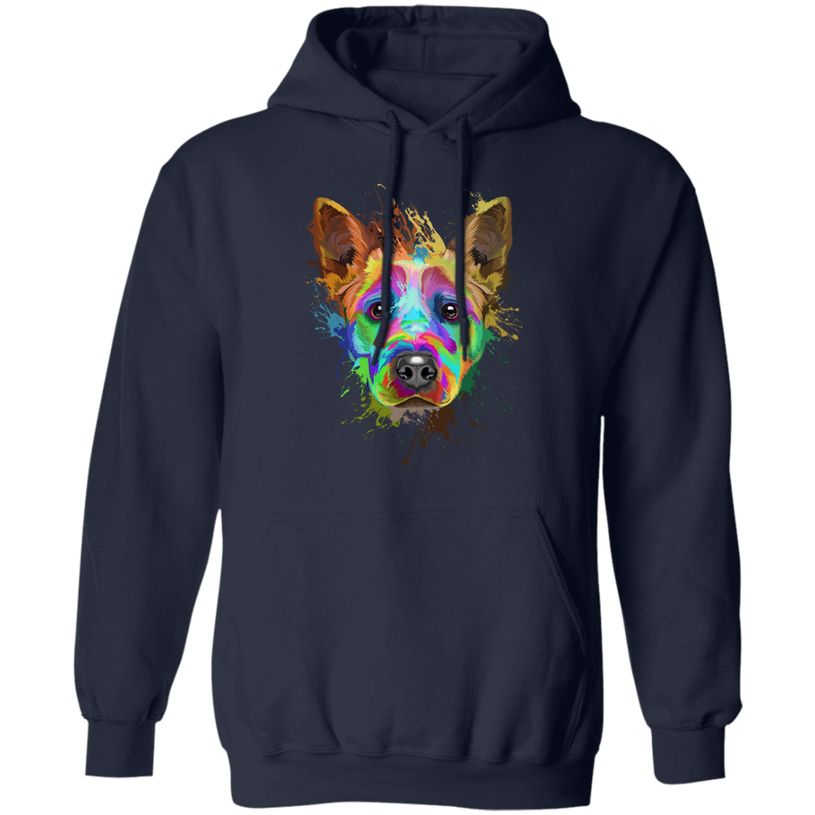 Cattle dog Splash Pullover Hoodie