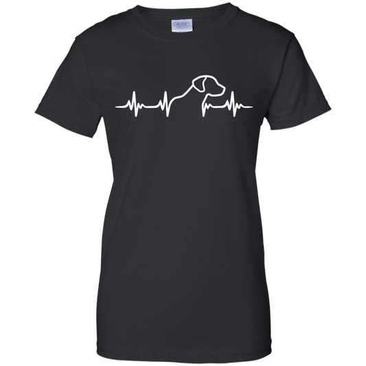 Rhodesian Ridgeback Heartbeat Ladies' T-Shirt