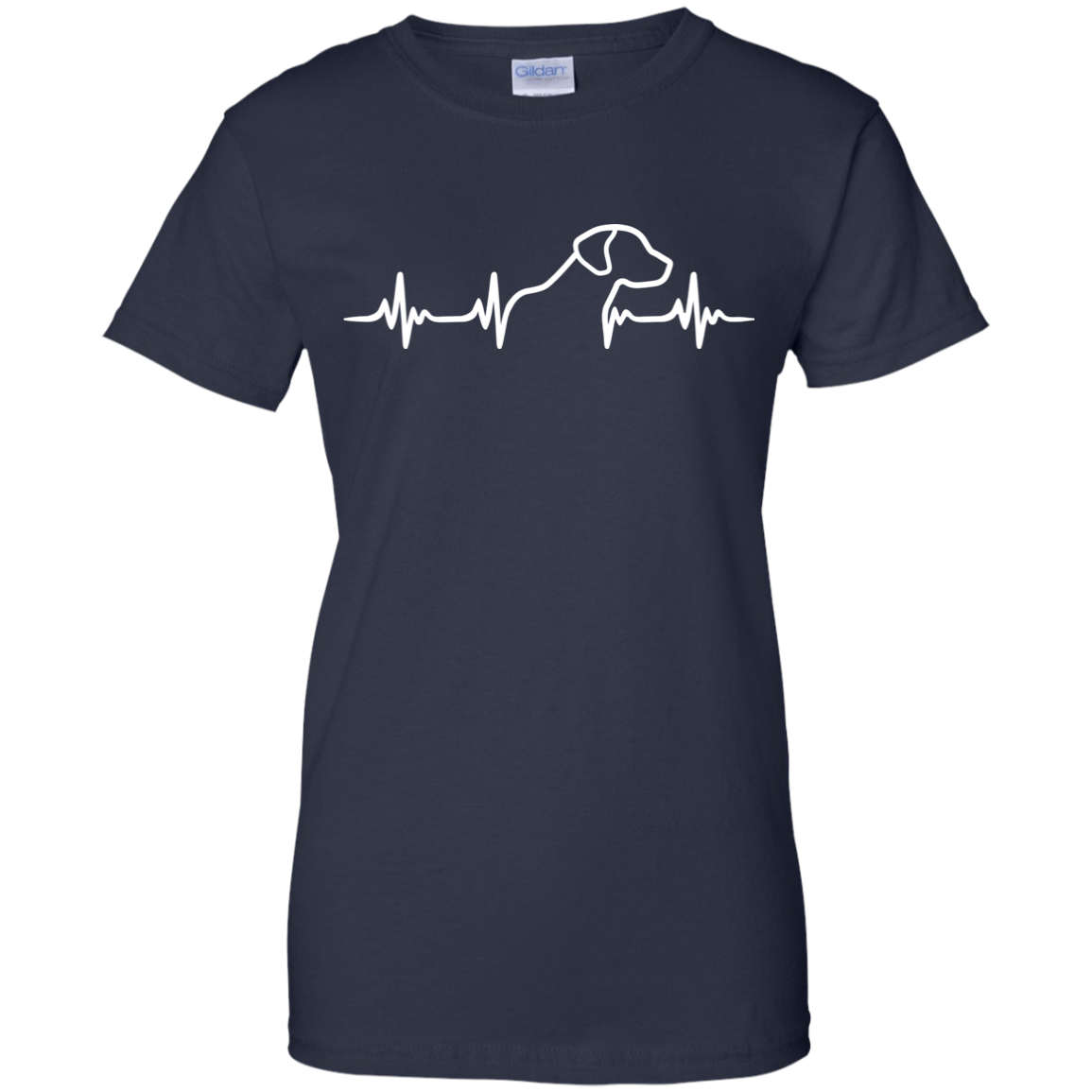 Rhodesian Ridgeback Heartbeat Ladies' T-Shirt