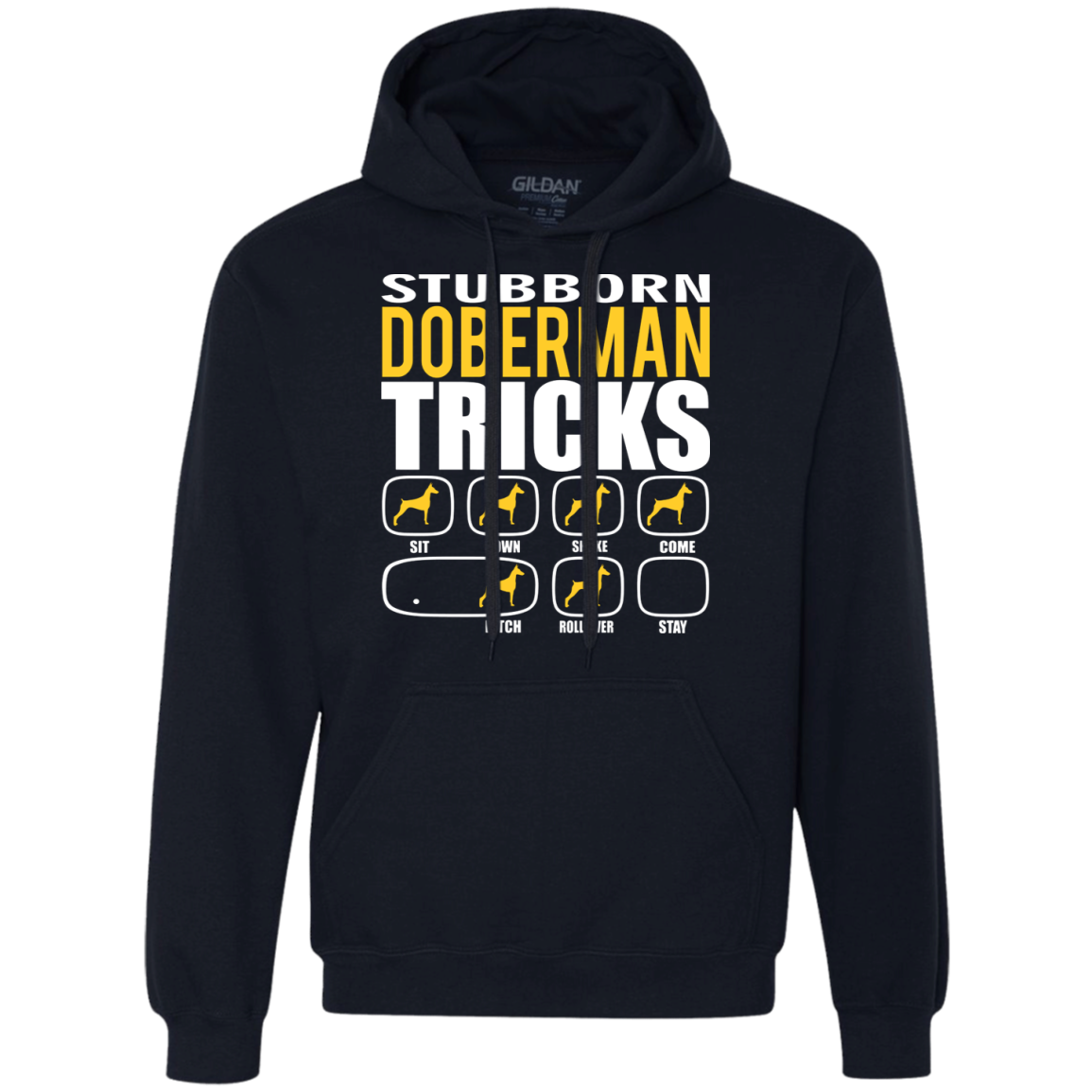 Stubborn Doberman Tricks Unisex Hoodie